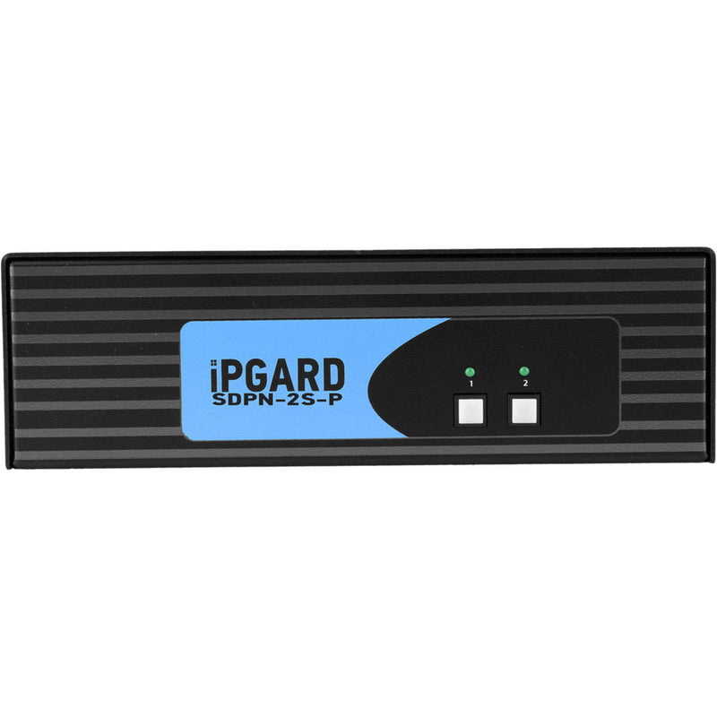 IPGard SDPN-2S-P 2-Port Single-Head 4K DisplayPort KVM Switch with CAC Port