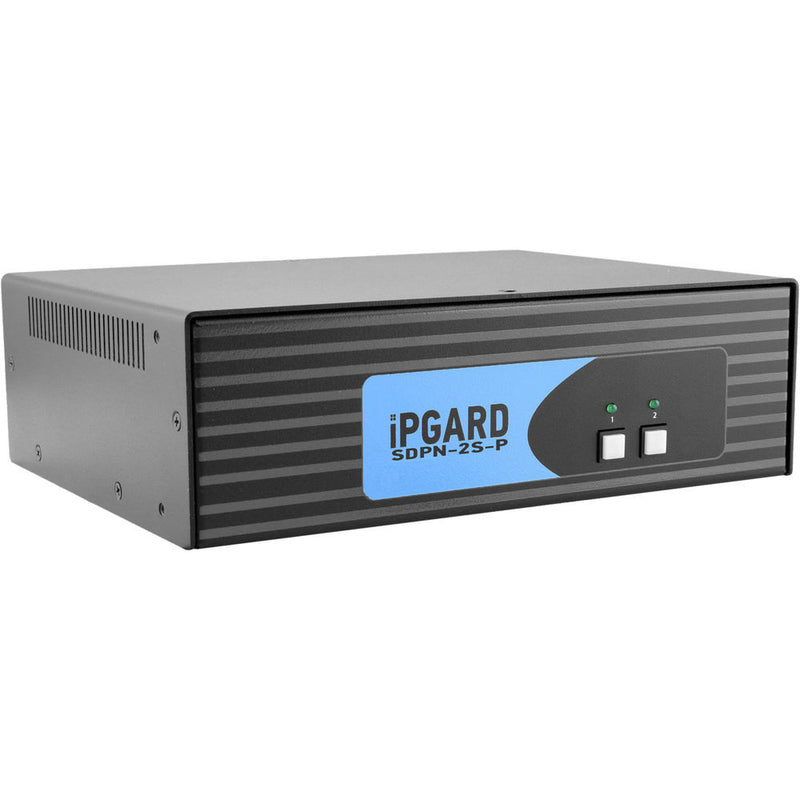 IPGard SDPN-2S-P 2-Port Single-Head 4K DisplayPort KVM Switch with CAC Port