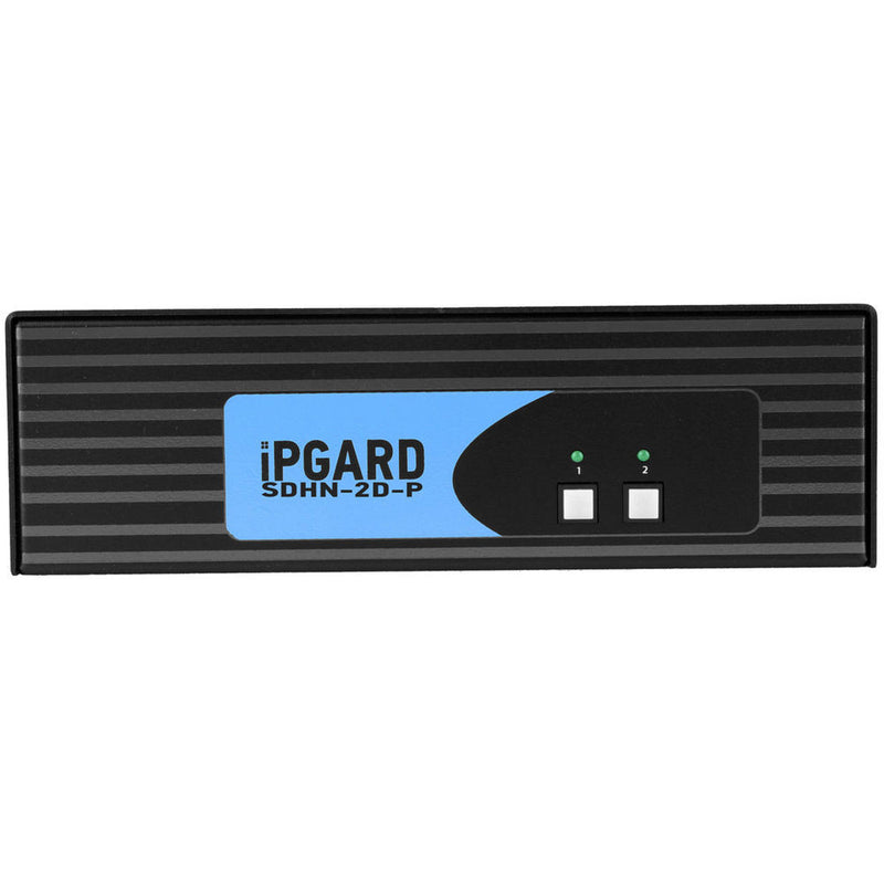 IPGard SDHN-2D-P 2-Port Dual-Head 4K DP-to-HDMI KVM Switch with CAC Port