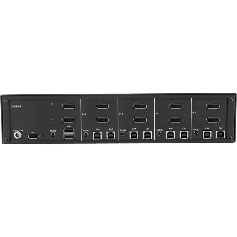 IPGard SDPN-4D-P 4-Port Dual-Head 4K DisplayPort KVM Switch with CAC Port