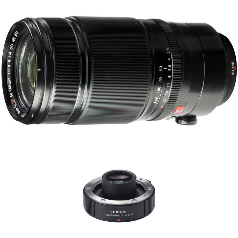 Fujifilm XF 50-140mm f/2.8 R LM OIS WR Lens with 1.4x Teleconverter Kit