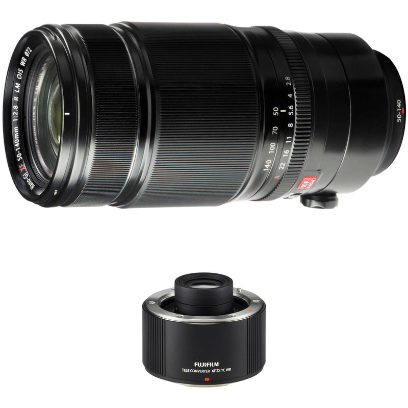 Fujifilm XF 50-140mm f/2.8 R LM OIS WR Lens with 2x Teleconverter Kit