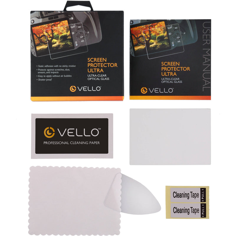 Vello LCD Screen Protector Ultra for Nikon D3400 Camera