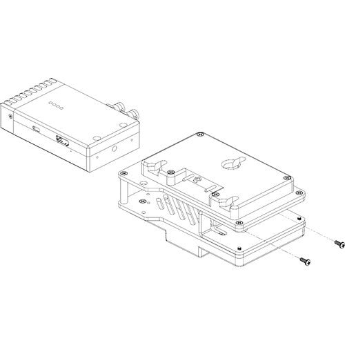 Teradek Dual 14.4V V-Mount Battery Plate for Bolt Pro 300/500/1000/2000/3000 Receivers