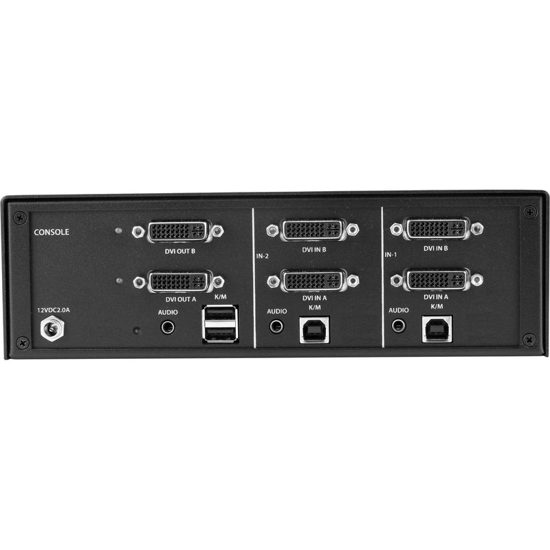 IPGard 2-Port Dual-Head Dual-Link DVI-I KVM Switch with 4K Support