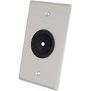 C2G Single-Gang Wall Plate with 1" Cable Grommet (Brushed Aluminum)