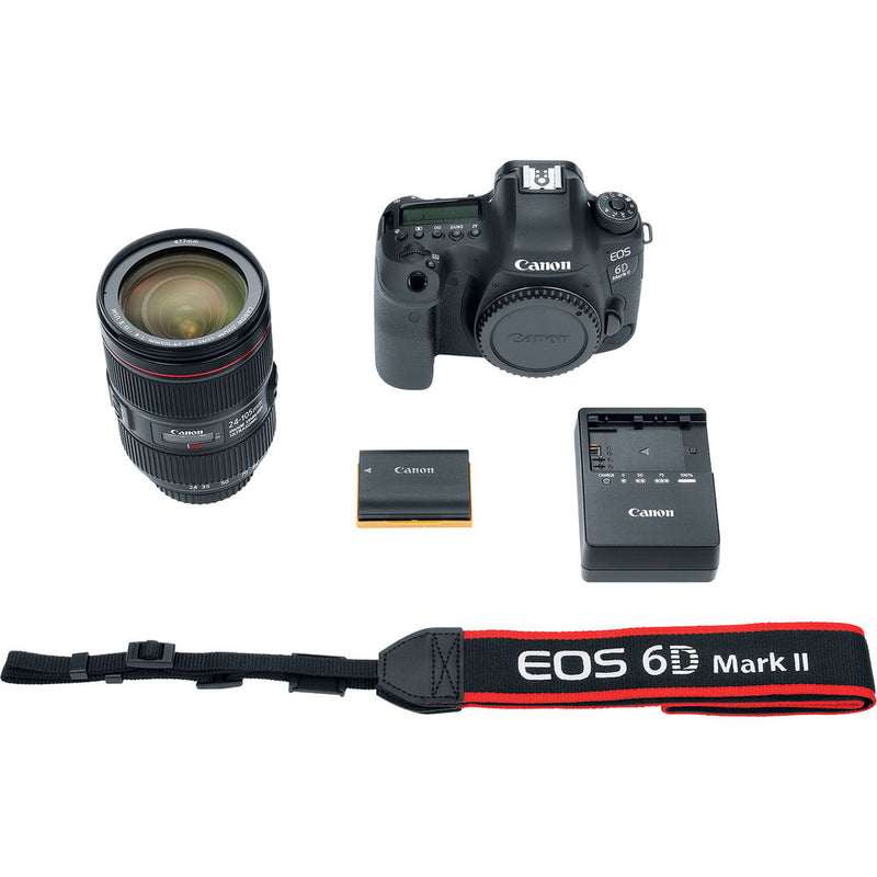 Canon EOS 6D Mark II DSLR Camera with 24-105mm f/4 Lens