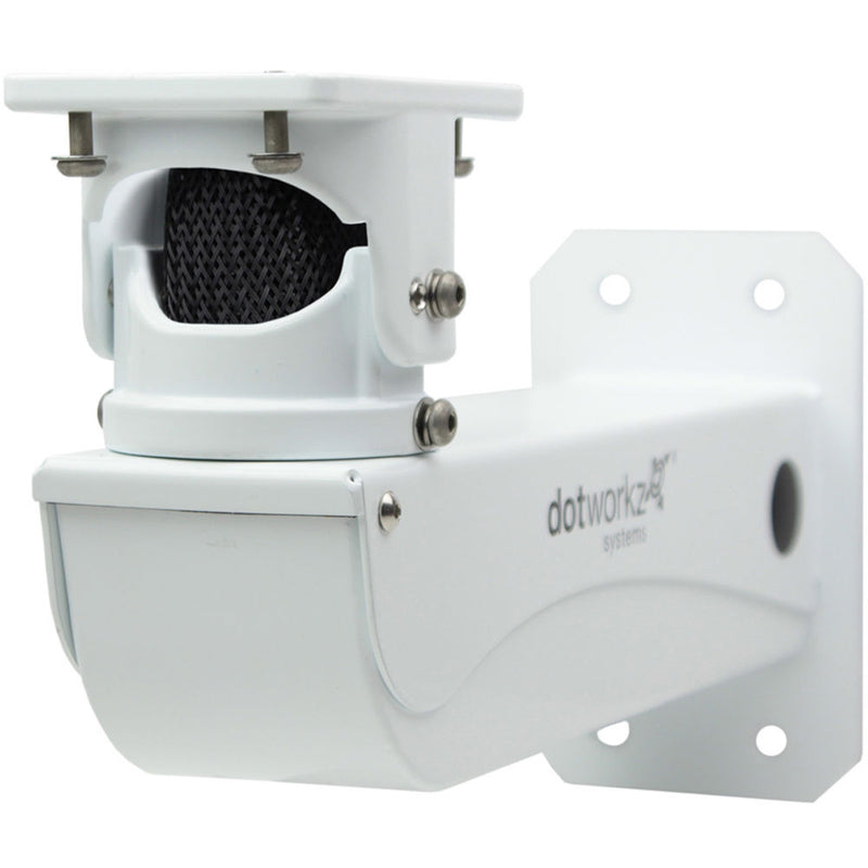 Dotworkz S-Type Static IP66 Tornado Dual Blower Camera Enclosure with PoE and Stainless-Steel Arm