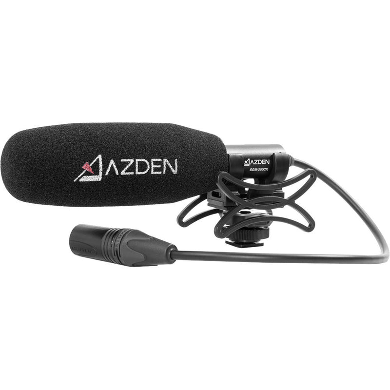 Azden SGM-250CX Compact Shotgun Microphone with Furry Windshield Kit