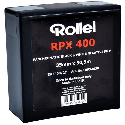 Rollei RPX 400 Black and White Negative Film (35mm Roll Film, 100' Roll)