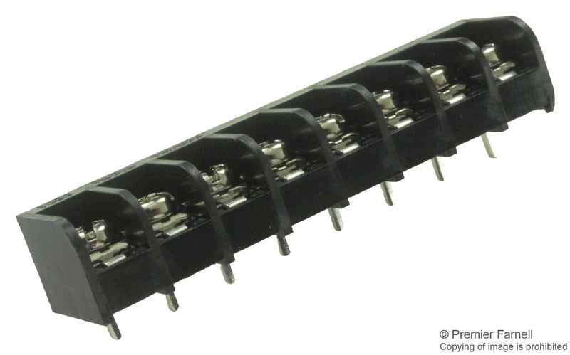 MULTICOMP MC24350 TERMINAL BLOCK, BARRIER, 8 POSITION, 22-14AWG