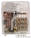 POTTER&BRUMFIELD - TE CONNECTIVITY R10-E1X4-115V RELAY, 4PDT, 120VAC, 30VDC, 5A