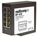 Multicomp PRO MP-608 Switch 8 Ports Industrial Unmanaged Fast Ethernet DIN Rail RJ45 x 10Mbps 100Mbps