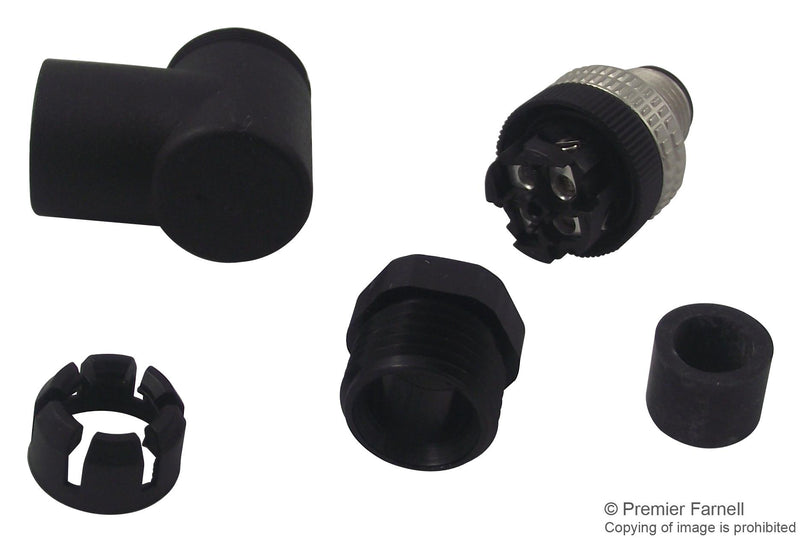 Hirschmann ELWIST 4012 PG9 Circular Connector E Series M12 Cable Mount Plug 4 Contacts Screw Pin Nylon (Polyamide) Body