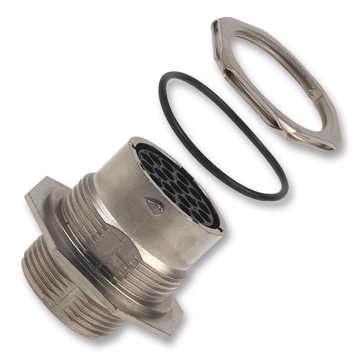 SOURIAU UT071619SH Circular Connector, Trim Trio UT0 Series, Jam Nut Receptacle, 19 Contacts