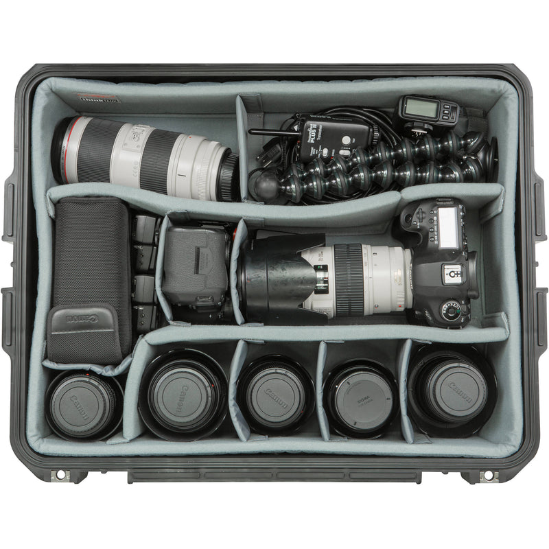 SKB iSeries 2217-8 Case with Think Tank-Designed Photo Dividers &&nbsp;Lid Organizer (Black)