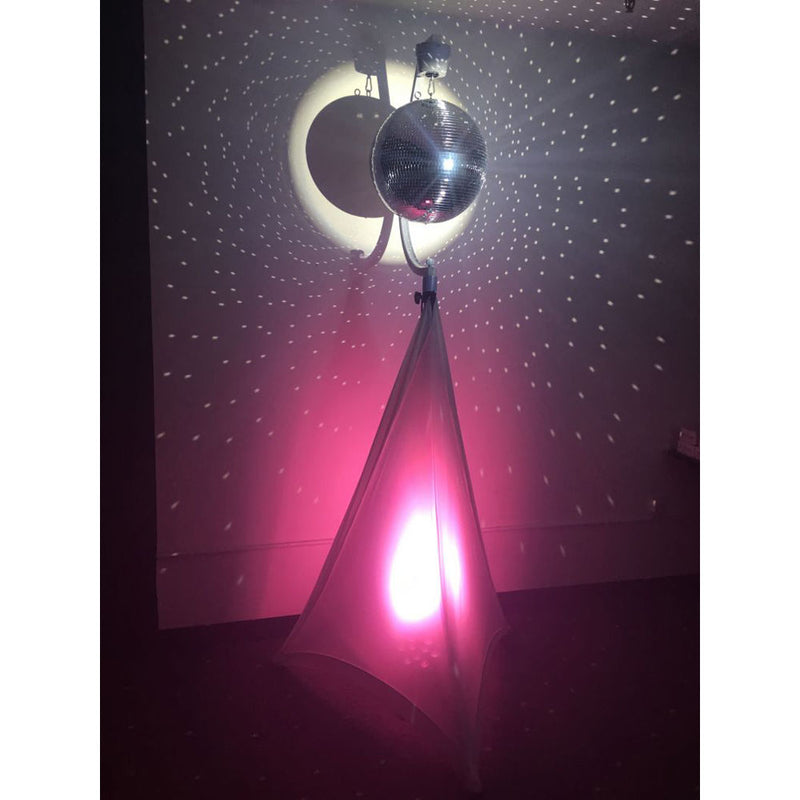 Eliminator Lighting Decor Mirror Ball Stand with Motor