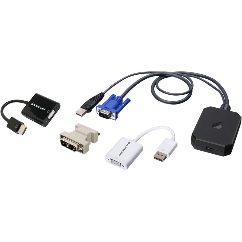 IOGEAR Portable Laptop Console Crash Cart Adapter IT Kit