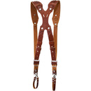 RL Handcrafts Clydesdale Pro Dual Leather Camera Harness (Medium, Tan)