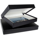 Archival Methods Onyx Portfolio Box (5 x 7 x 1.4", Black Buckram with White Interior)