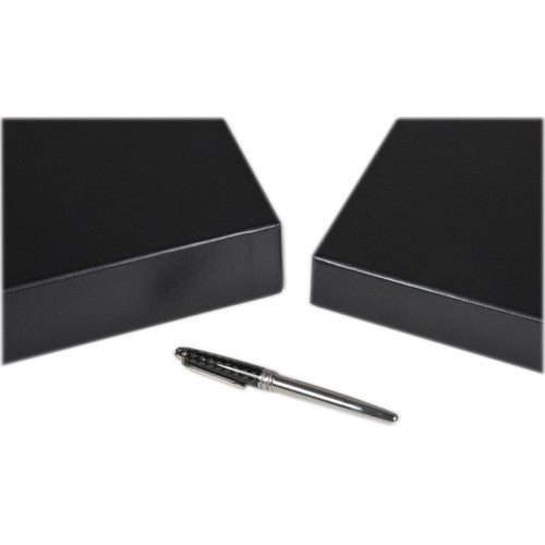 Archival Methods Onyx Portfolio Box (5 x 7 x 1.4", Black Buckram with White Interior)