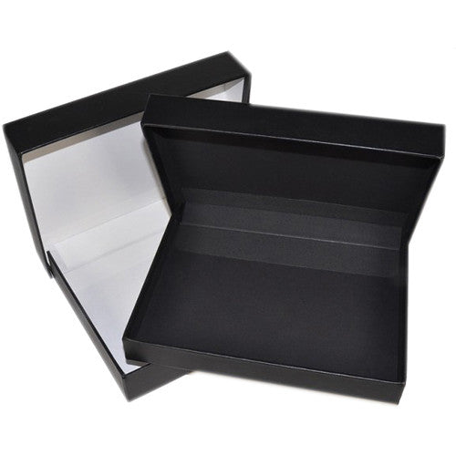 Archival Methods Onyx Portfolio Box (11 x 14 x 1.4", Black Buckram with Black Interior)