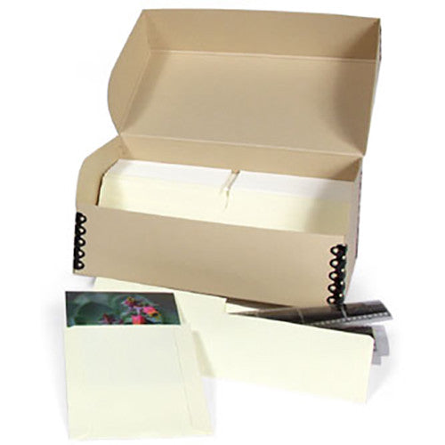 Archival Methods Hinged Lid Box (7.6 x 5.6 x 5.4", Black)