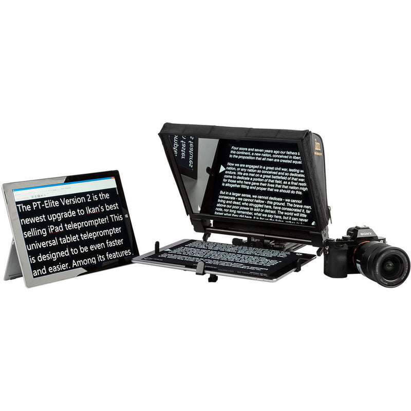 ikan PT-ELITE-Pro Teleprompter Travel Kit with Rolling Hard Case