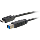 C2G USB 3.0 Type-C to USB Type-B Cable (3', Black)