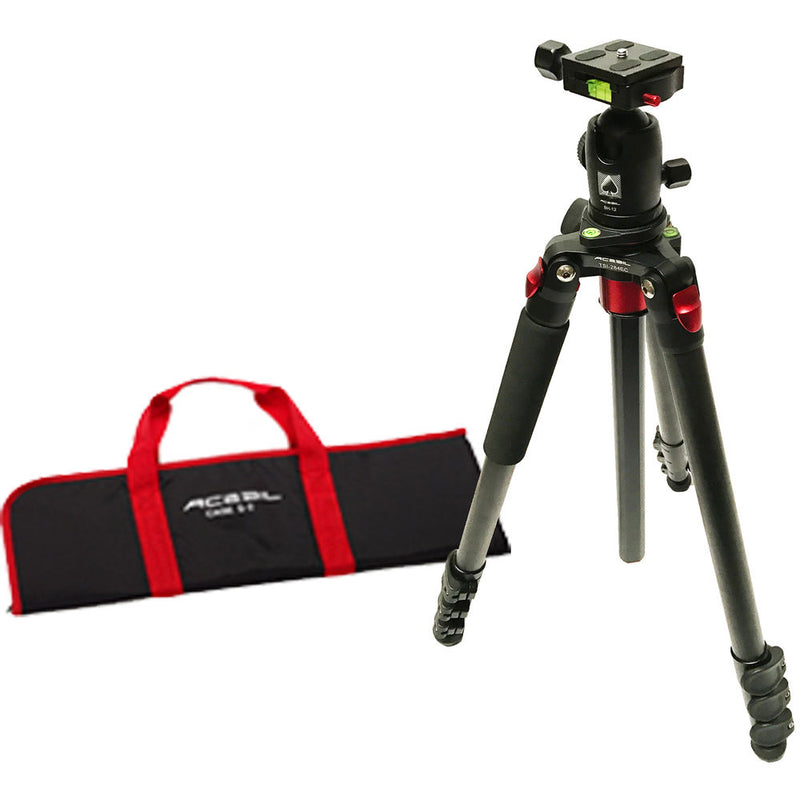 Acebil TSI-284CE Carbon Fiber Tripod with BH-12 Ball Head