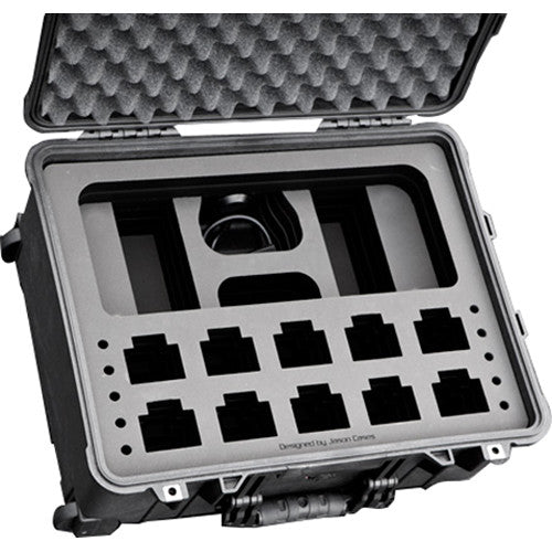 Jason Cases Case for Ten Motorola CP200D Radios with Antennas & 6-Position Multi-Unit Charger