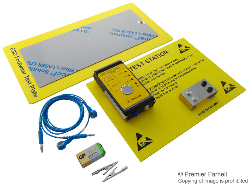 MULTICOMP 093-0019 9V Wristband Tester with Wall Mount and Footplate