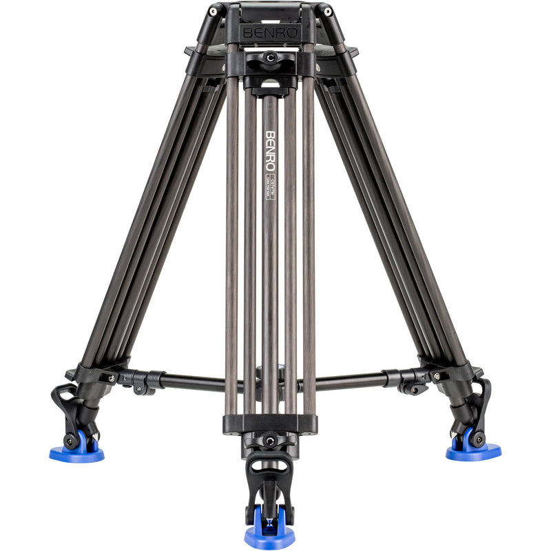 Benro BV10H Video Head with Carbon Fiber Legs Kit with Half Ball Adapter