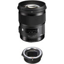 Sigma 50mm f/1.4 DG HSM Art Lens for Canon EF and MC-11 Mount Converter/Lens Adapter for Sony E Kit