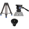 Benro BV10H Video Head with Carbon Fiber Legs Kit with Half Ball Adapter