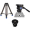 Benro BV8H Video Head with Carbon Fiber Legs Kit with Half Ball Adapter