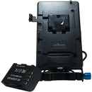 IndiPRO Tools V-Mount Plate to Panasonic DMW-BLF19-Type Dummy Battery