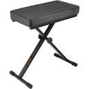 Auray X-Style Piano Bench & Double X-Style Adjustable Keyboard Stand Kit