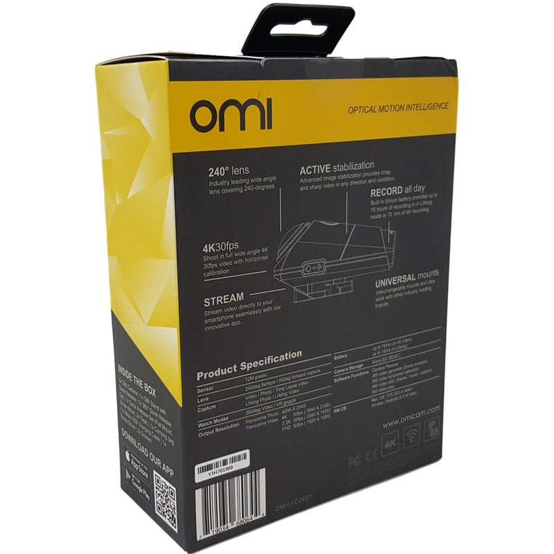 OMI OmiCam Wearable Spherical VR Action Camera