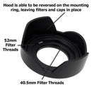 FotodioX Reversible Lens Hood Kit for Sony E PZ 16-50mm F3.5-5.6 OSS E-Mount Power Zoom Lens