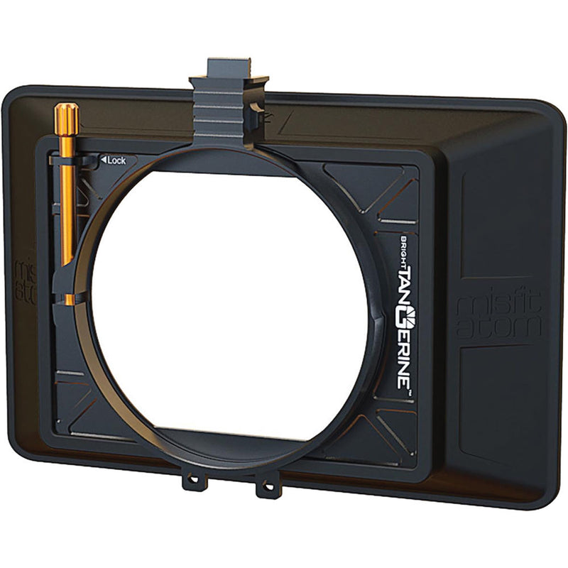 Bright Tangerine Misfit Atom 4x5.65"/4x4" Ultra Lightweight 2-Stage Clip-On Matte Box Kit with Matte Box Soft Case