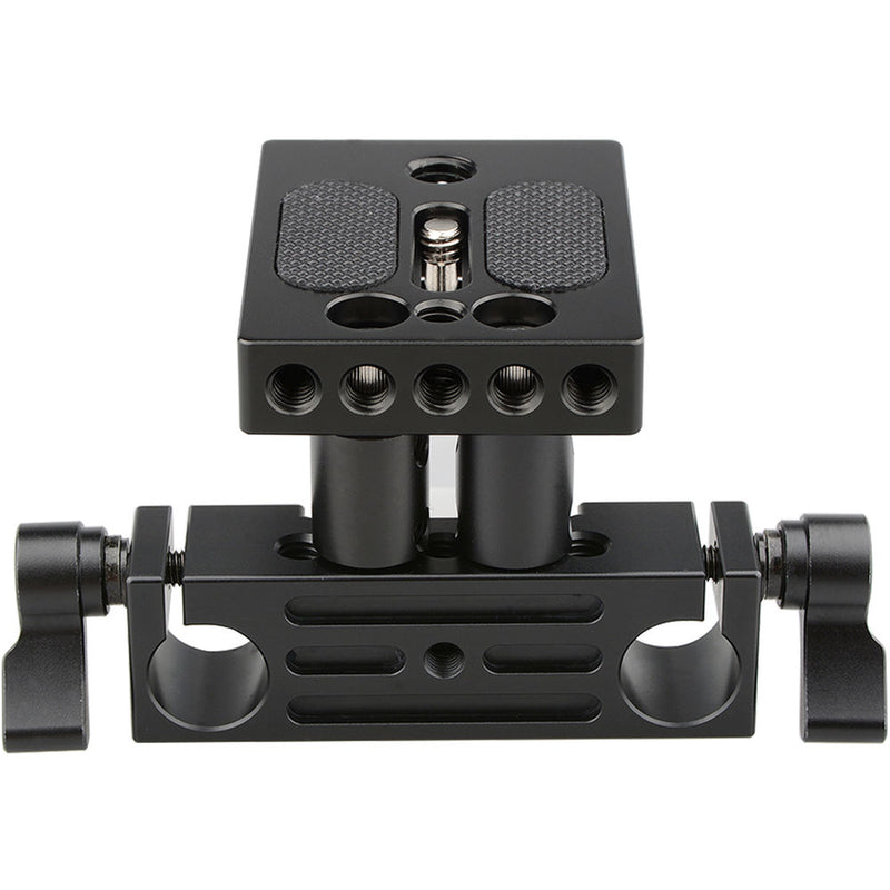 CAMVATE DSLR Baseplate Mount with Railblock Height Riser