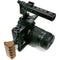 CAMVATE Camera Cage with Top handle and Wood Grip for Select DSLRs