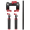 CAMVATE Handle Grips Handlebar Support Kit with Red Adjustable Knobs for DSLR/Camcorder Shoulder Rig