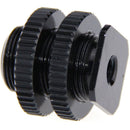 CAMVATE C0953 Cold Shoe with 1/4"-20 Mount to 5/8"-27 Screw Adapter