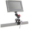 CAMVATE Pole Clamp Mount with Super Clamp & 360 Degree Rotating Mini Ball Head for Mini 7"/8" Monitor