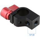 CAMVATE 15mm Rod Clamp with Adjustable Red Ratchet Wingnut