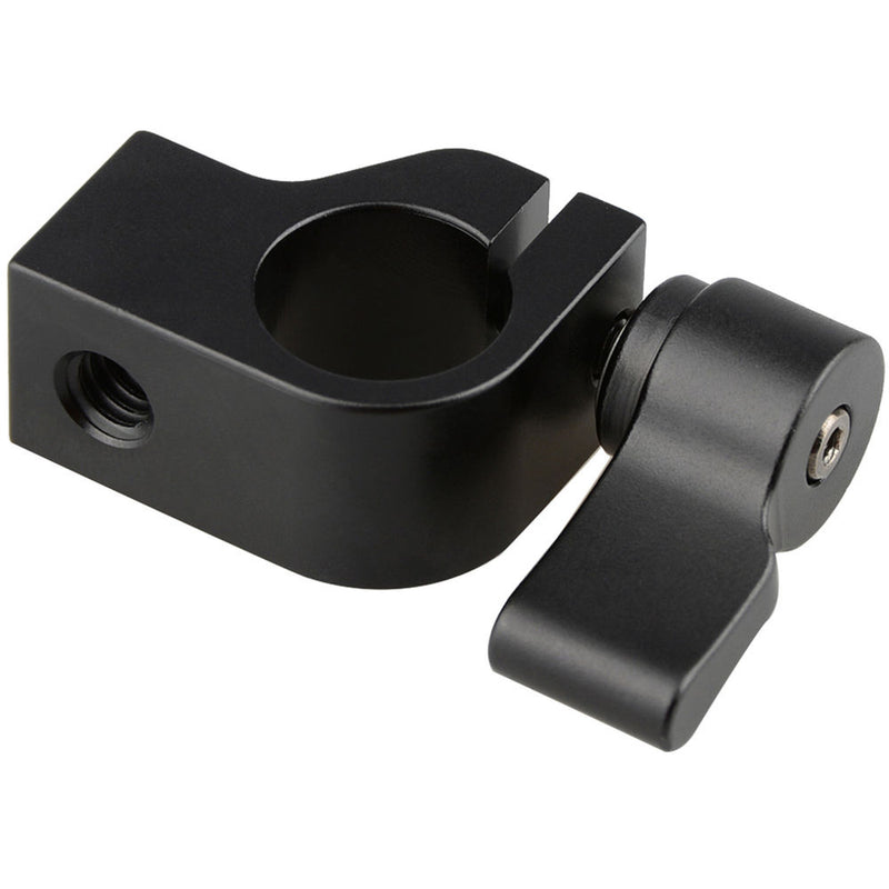 CAMVATE Single 15mm Rod Clamp with 1/4"-20 Threads (Black Knob)