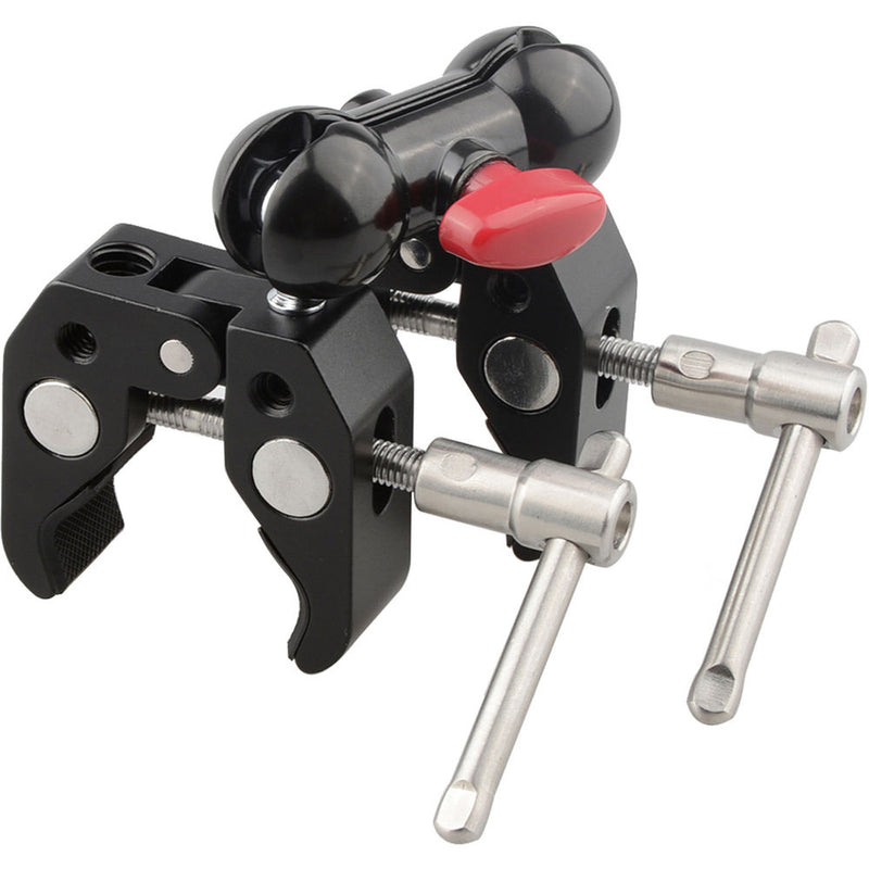 CAMVATE Articulating Magic Arm with 360&deg; Swivel Ball Head & Two Super Clamps (7")