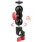 CAMVATE Single Rod Clamp with 360 Degree Swivel Ball Head Mount